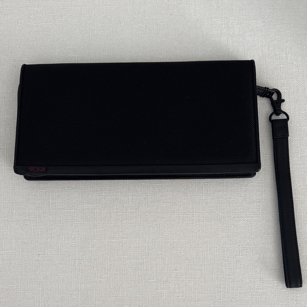 Tumi Black Wristlet Wallet